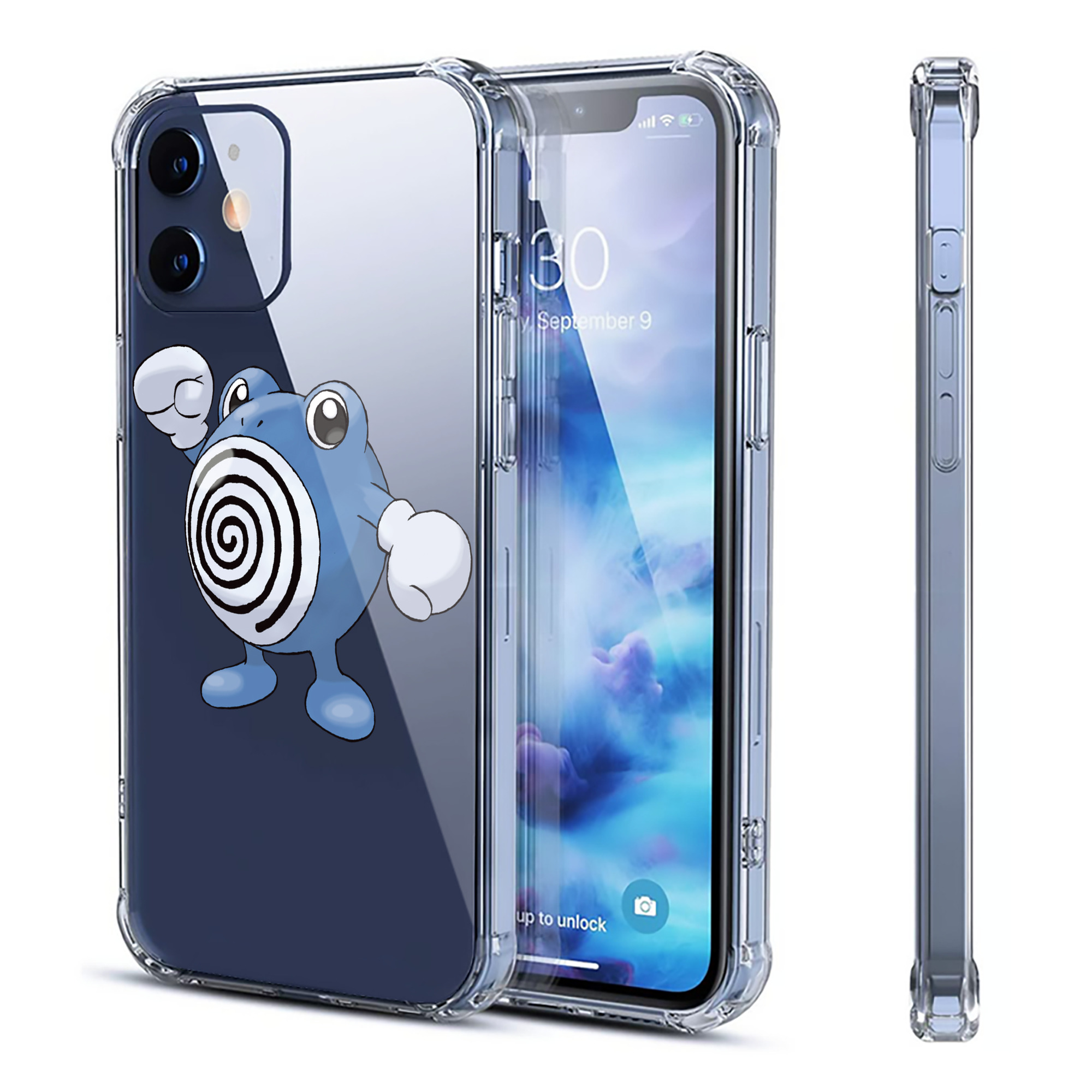 （画像用） ポケットモンスター Pokémon 【iPhone 12シリーズ対応】透明スマホケース（クリアソフトケース）